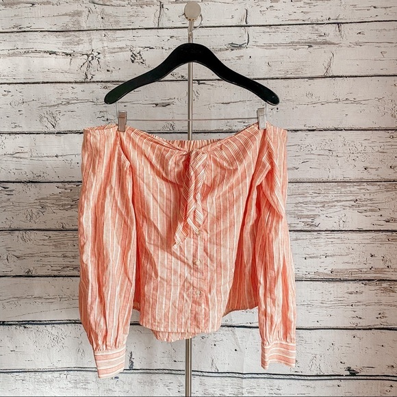 Free People Womens Hello There Beautiful Knit Blouse, Orange - Picture 4 of 10
